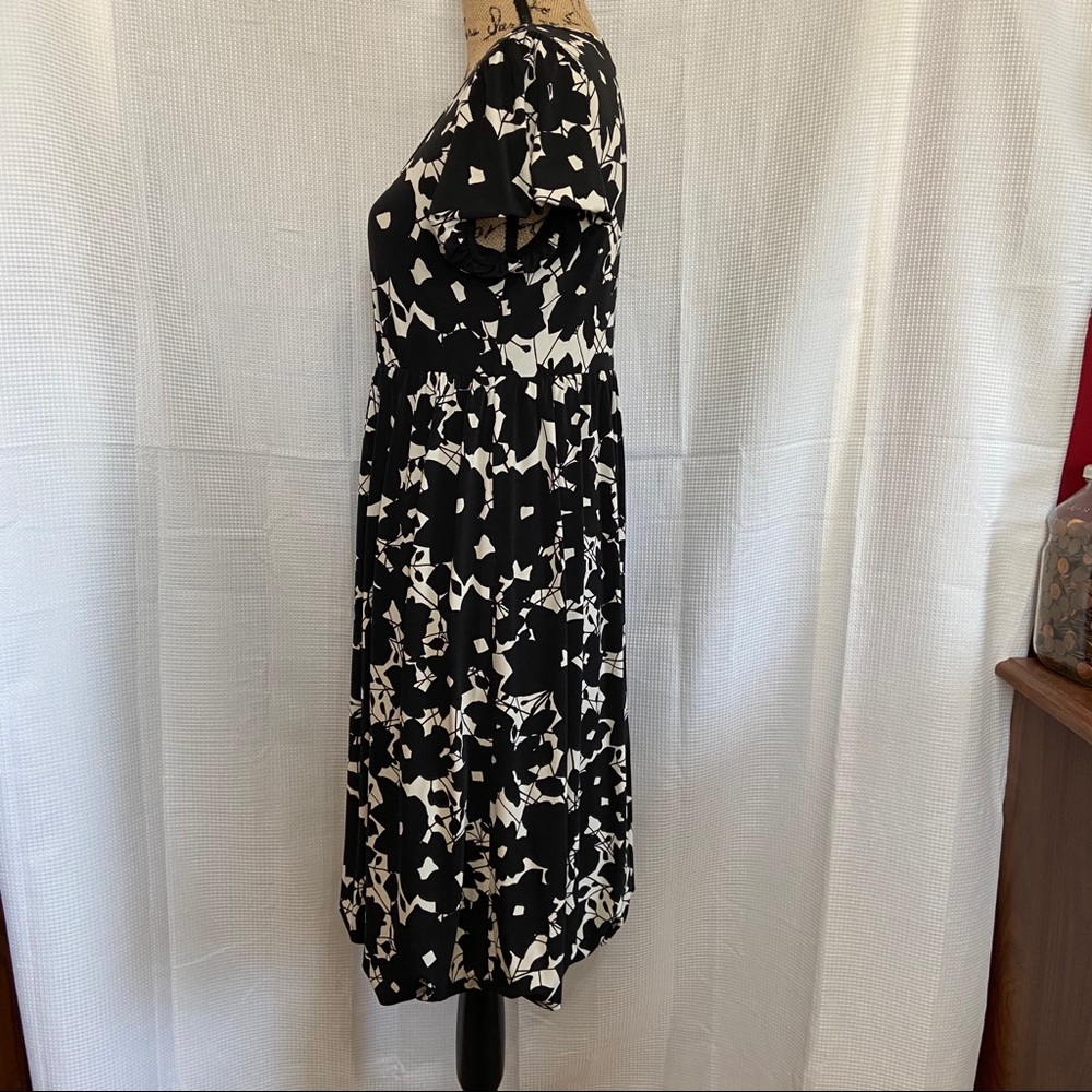 Apt 9 pretty summer dress black and white floral print - Picture 2 of 6